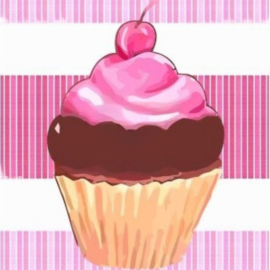 Cupcake Diamant Dot Maleri